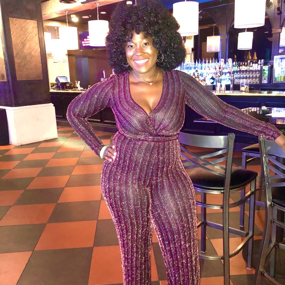 Sparkling disco outfit